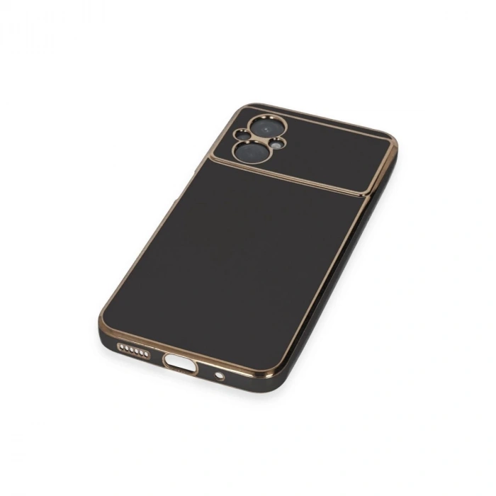 MARSİLYAN™- Xiaomi Poco M5 Kılıf Volet Silikon - Siyah