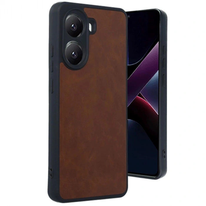 MARSİLYAN™- Xiaomi Poco X7 Pro Kılıf Aras Deri Kapak - Taba