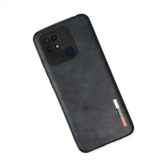 MARSİLYAN™- Xiaomi Redmi 10c Kılıf Loop Deri Silikon - Lacivert