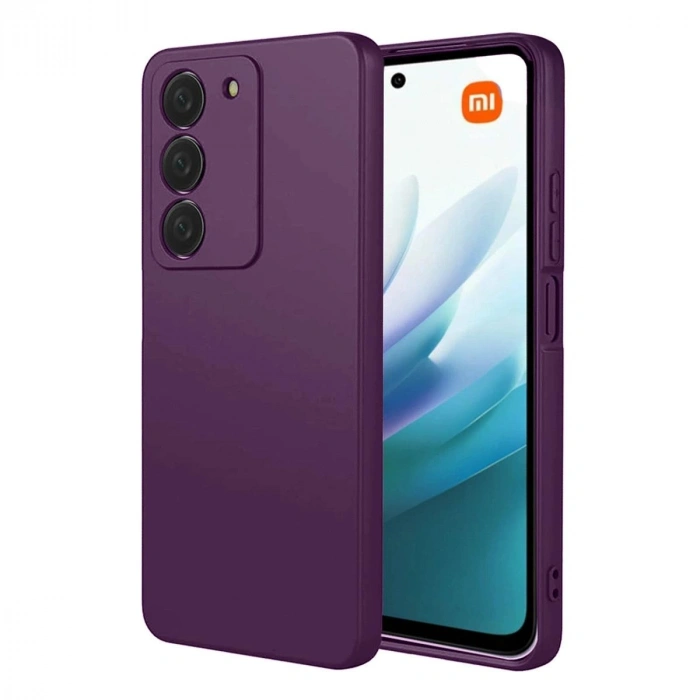 MARSİLYAN™- Xiaomi Redmi 15 4g First Silikon - Mürdüm