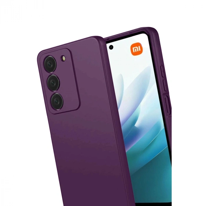 MARSİLYAN™- Xiaomi Redmi 15 4g First Silikon - Mürdüm