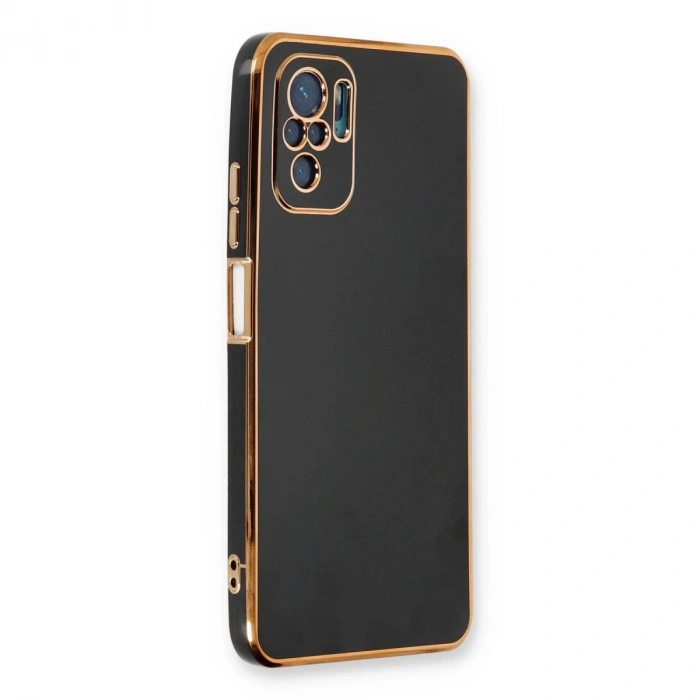 MARSİLYAN™- Xiaomi Redmi Note 10 Kılıf Volet Silikon - Siyah