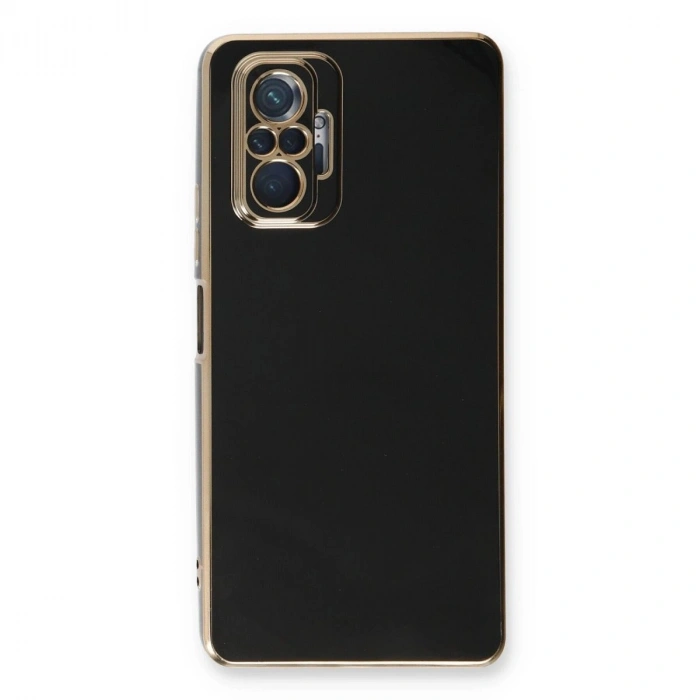 MARSİLYAN™- Xiaomi Redmi Note 10 Pro Kılıf Volet Silikon - Siyah