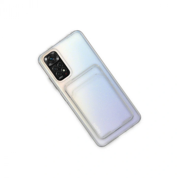 MARSİLYAN™- Xiaomi Redmi Note 11 Kılıf Kart Şeffaf Silikon - Şeffaf