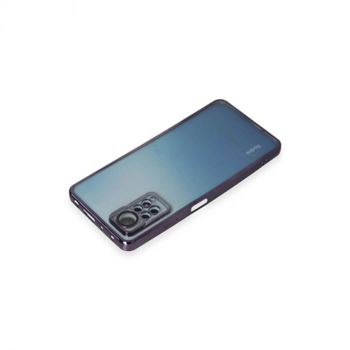 MARSİLYAN™- Xiaomi Redmi Note 11 Pro Kılıf Razer Lensli Silikon - Mor