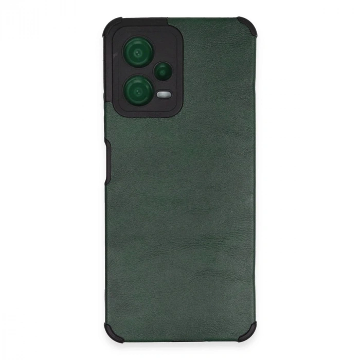MARSİLYAN™- Xiaomi Redmi Note 12 5g Kılıf Loop Deri Silikon - Yeşil