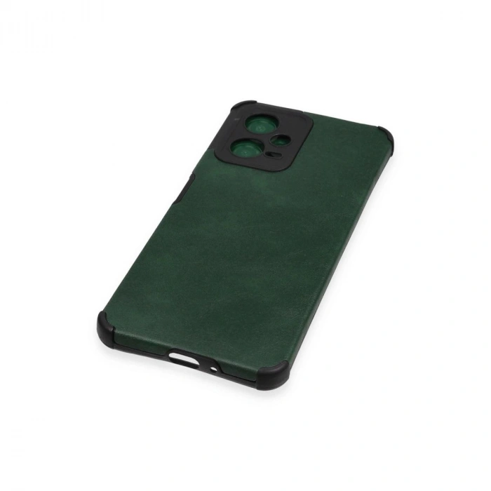 MARSİLYAN™- Xiaomi Redmi Note 12 5g Kılıf Loop Deri Silikon - Yeşil