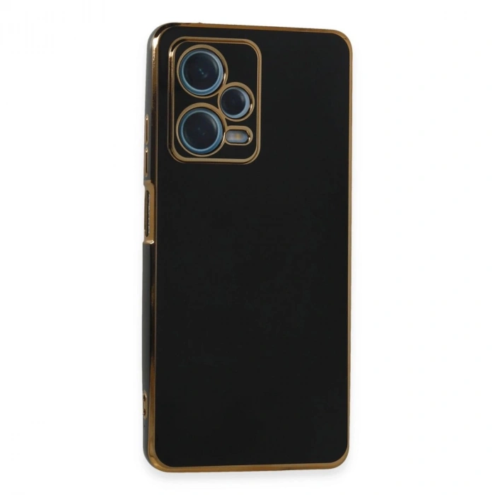 MARSİLYAN™- Xiaomi Redmi Note 12 Pro Plus Kılıf Volet Silikon - Siyah
