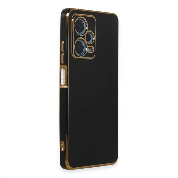 MARSİLYAN™- Xiaomi Redmi Note 12 Pro Plus Kılıf Volet Silikon - Siyah