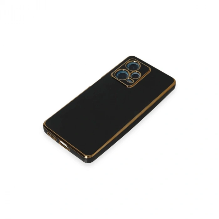 MARSİLYAN™- Xiaomi Redmi Note 12 Pro Plus Kılıf Volet Silikon - Siyah
