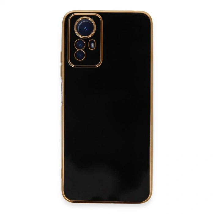 MARSİLYAN™- Xiaomi Redmi Note 12s Kılıf Volet Silikon - Siyah