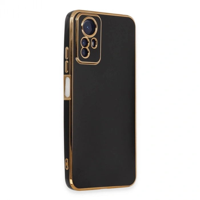 MARSİLYAN™- Xiaomi Redmi Note 12s Kılıf Volet Silikon - Siyah