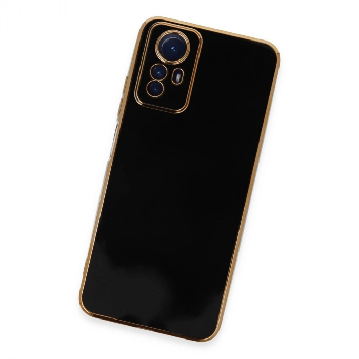 MARSİLYAN™- Xiaomi Redmi Note 12s Kılıf Volet Silikon - Siyah