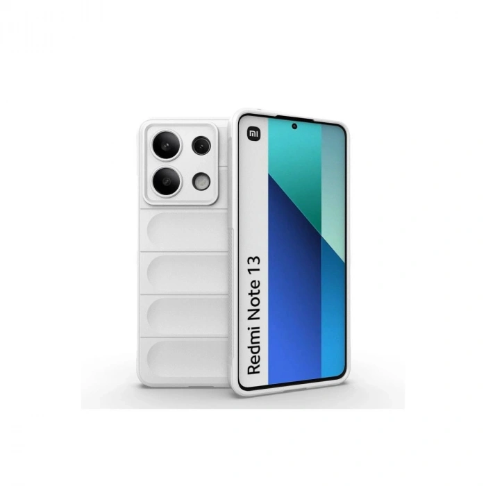 MARSİLYAN™- Xiaomi Redmi Note 13 4g Kılıf Optimum Silikon - Krem