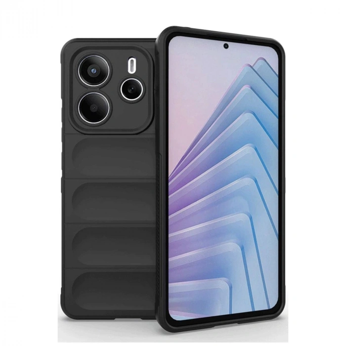 MARSİLYAN™- Xiaomi Redmi Note 14 4g Kılıf Optimum Silikon - Siyah