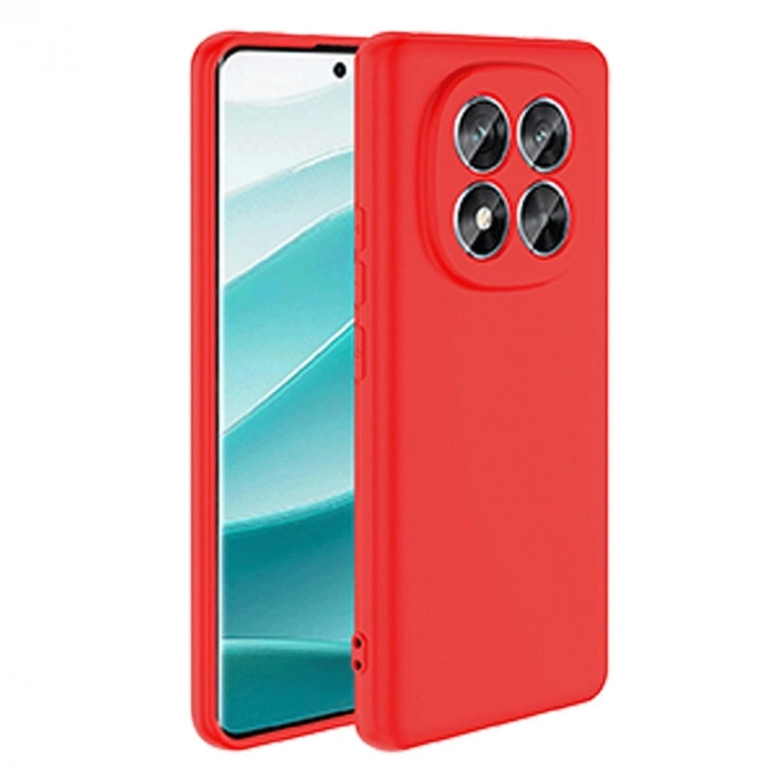 MARSİLYAN™- Xiaomi Redmi Note 14 Pro 5g Kılıf First Silikon - Kırmızı