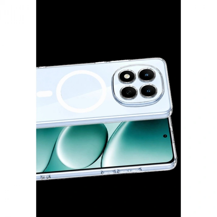 MARSİLYAN™- Xiaomi Redmi Note 15 Pro 5g Combo Sert Şeffaf Magsafe Kapak - Şeffaf