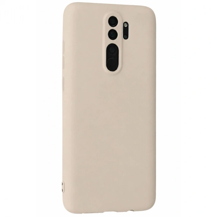 MARSİLYAN™- Xiaomi Redmi Note 8 Pro Kılıf First Silikon - Krem