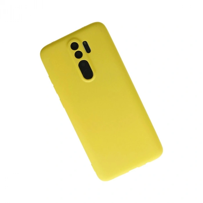 MARSİLYAN™- Xiaomi Redmi Note 8 Pro Kılıf First Silikon - Sarı