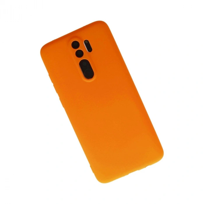 MARSİLYAN™- Xiaomi Redmi Note 8 Pro Kılıf First Silikon - Turuncu