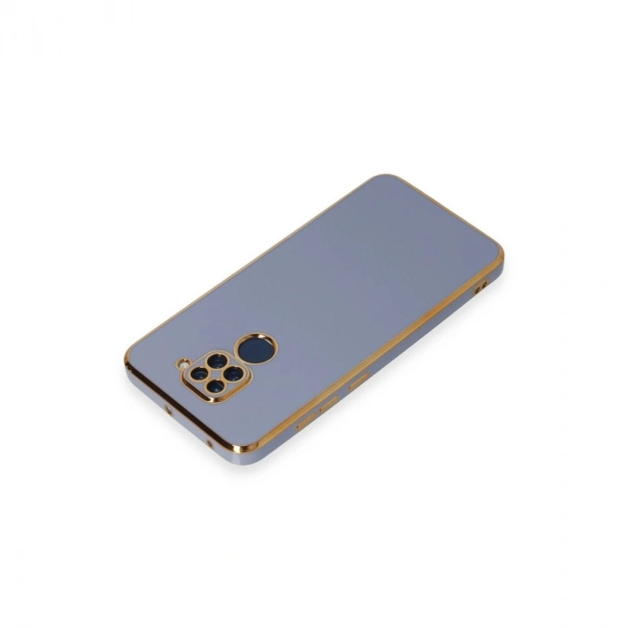 MARSİLYAN™- Xiaomi Redmi Note 9 Kılıf Volet Silikon - Mavi