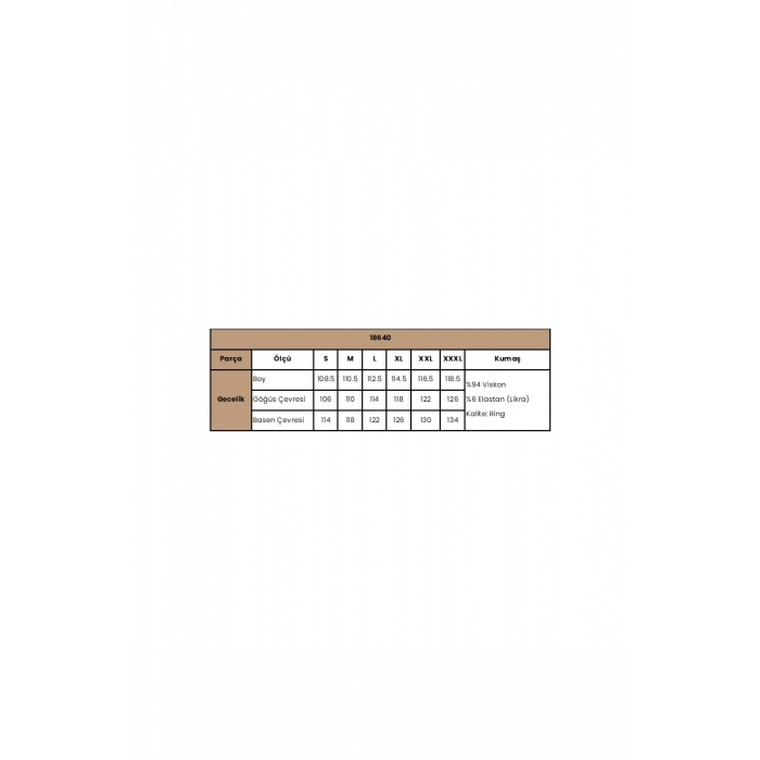 MARSiLYAN- Yakası Dantelli Kısa Kollu Gecelik