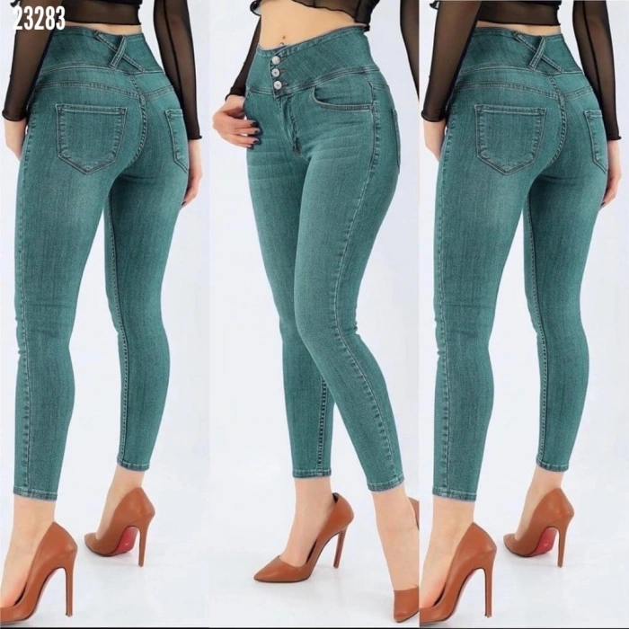 MARSiLYAN- Yüksek Bel Likralı Jean Pantolon 90 Cm