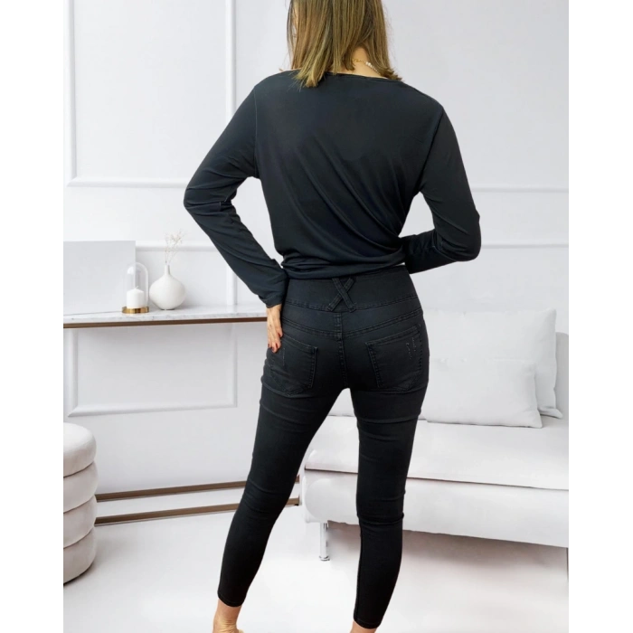 MARSiLYAN- Yüksek Bel Likralı Kot Pantolon