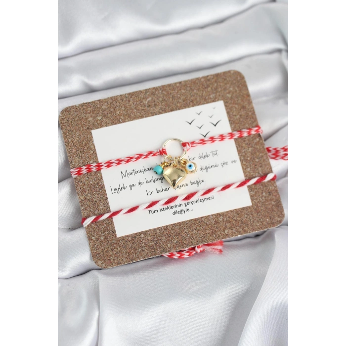 Marteniçka Bileklik 2li Kalp ve Nazalı Model - TJ-BB8322