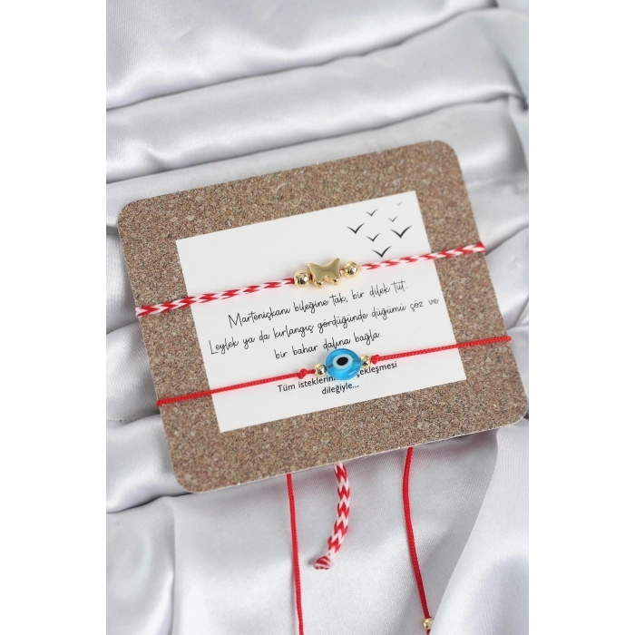 Marteniçka Bileklik 2li Nazar ve Kelebek Model - TJ-BB8321