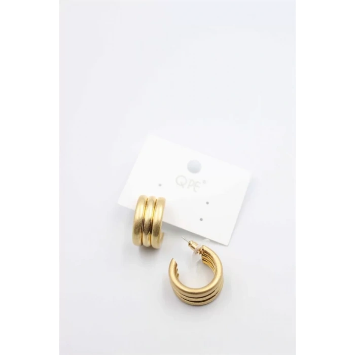 Mat Halka Küpe - Altın