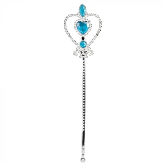 Mavi Renk Kalp İşlemeli Karlar Ülkesi Elsa Asası