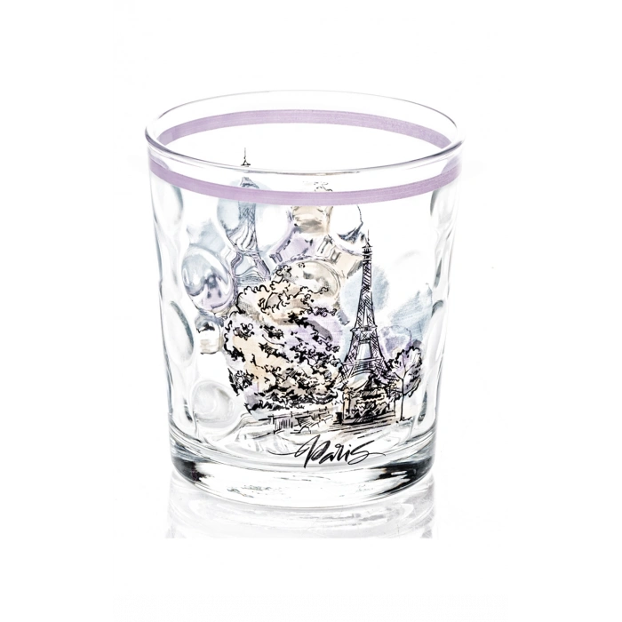 Meşrubat Bardağı Paris Desenli 1 Adet -SGM08603