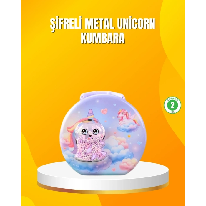 Metal Çocuk Para Kasası Ayarlanabilir Şifreli Kilitli