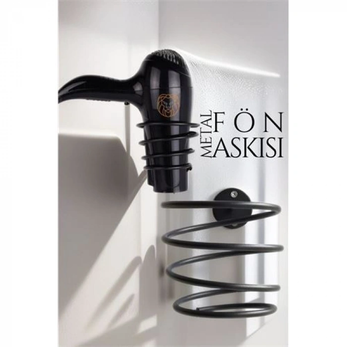 Metal Fön Askısı SİYAH 719680