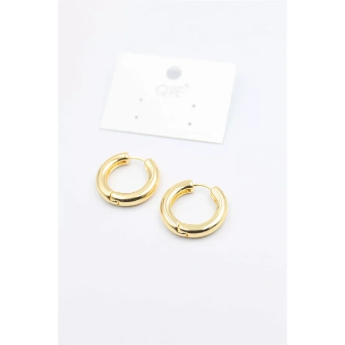 Metal Halka Küpe 2cm - Altın