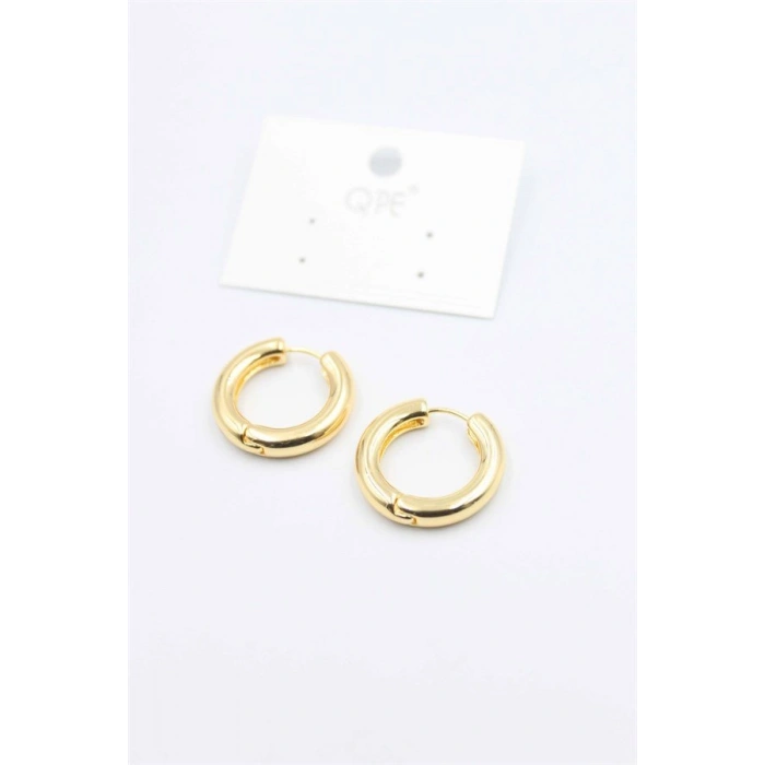 Metal Halka Küpe 2cm - Altın