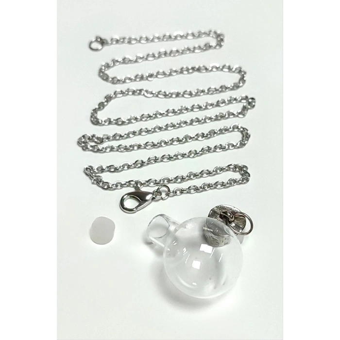 Metal Kapaklı Boş Fanus Canlı Kolye