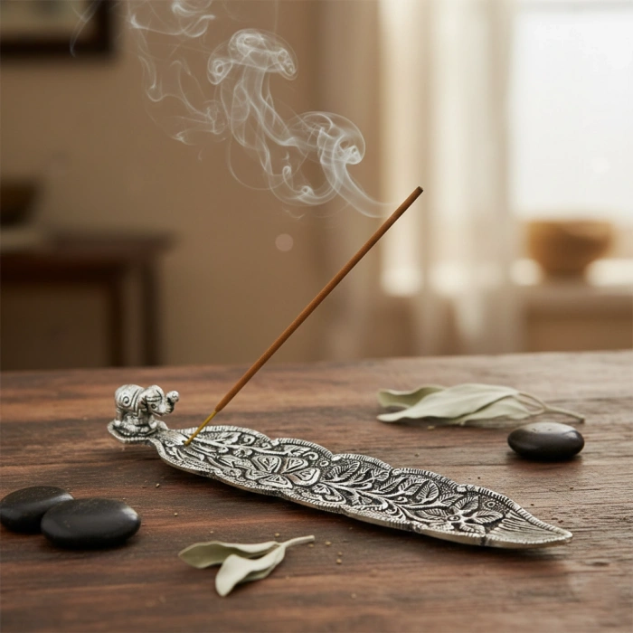 Metal Kayık Fil Tasarımı Tütsülük Model 1