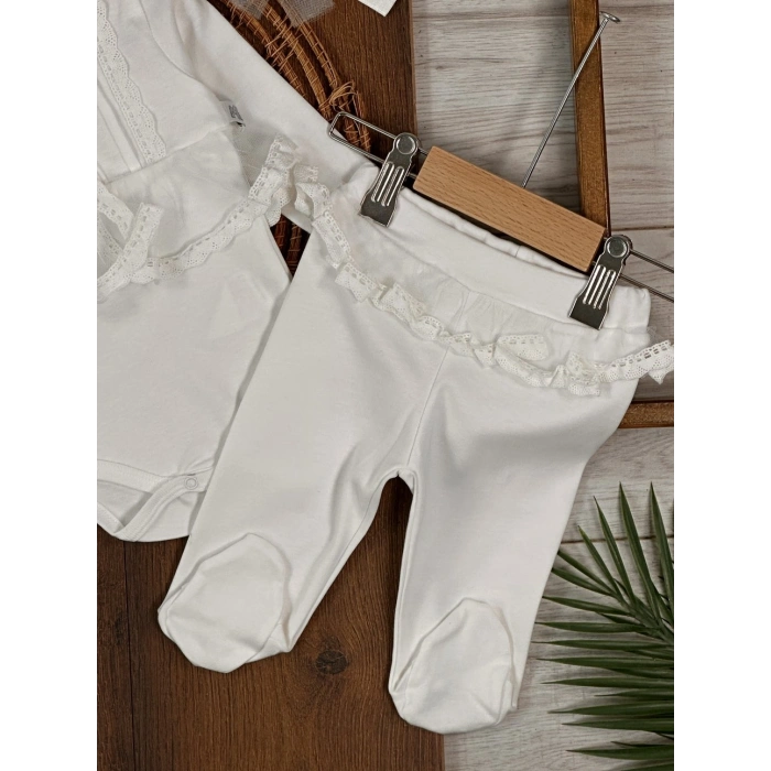 Mevsimlik Pamuklu Kız Bebek 2li Takım