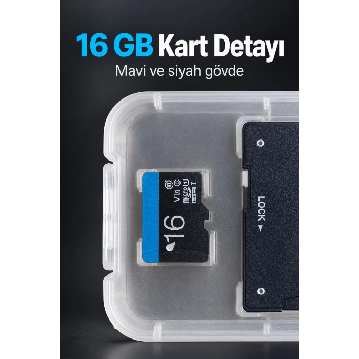 MicroSD Kart 16 GB SD Adaptör ile Birlikte