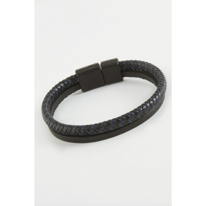 Mıknatıslı Orjinal Deri Bileklik