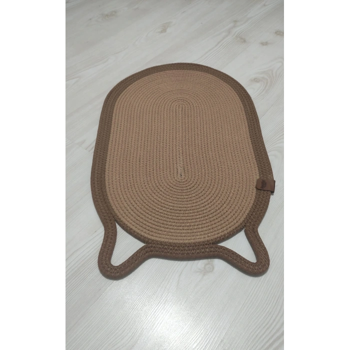 Mikopet Dekoratif Kedi Kulaklı Tırmalama Paspası