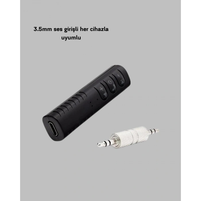 Mini Bluetooth Ses Alıcısı 3.5mm Girişli Kablosuz Müzik Adaptörü