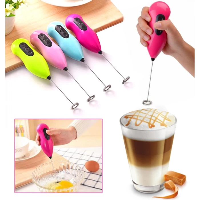 Mini Pilli Karıştırıcı ve Köpürtücü El Mikseri (4887)