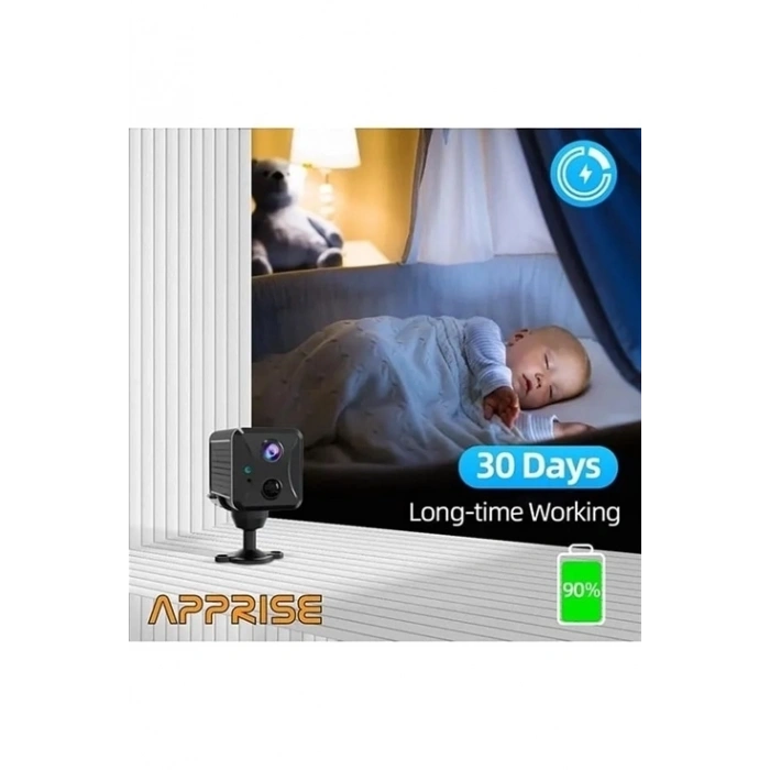 Mini Pır Sensörlü Algılamalı Sesli Konuşmalı 1080p Hd Wifi Kamera