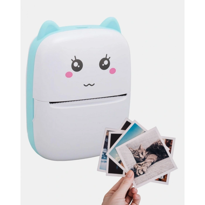 Mini Termal Yazıcı Kablosuz Taşınabilir Bluetooth Bağlantılı 200 Dpı