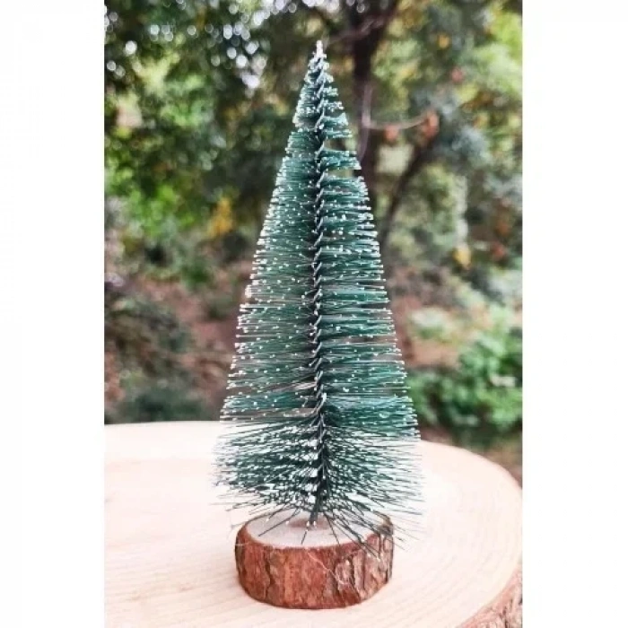Mini Yılbaşı Noel Çam Ağacı Masa Üstü Süs Çam Ağacı 15 Cm
