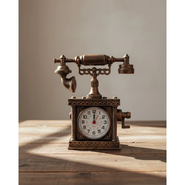 Minimal Tasarımlı Masa Saati Alarm Özellikli Şık Model