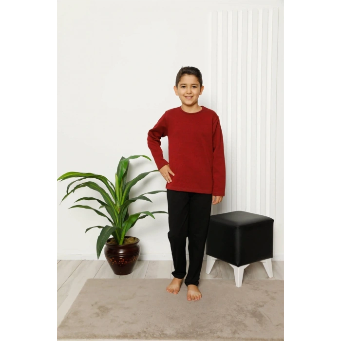 MİRAY- Çocuk Pamuk Uzun Kollu Pijama Takımı